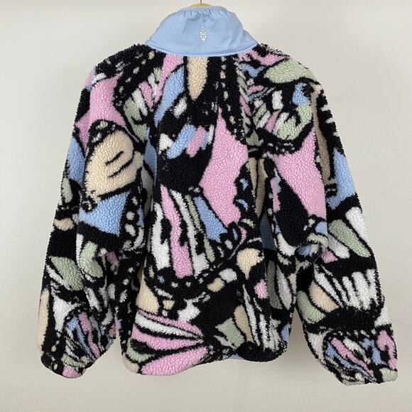 FP Movement - Free People Hit The Slopes Printed Fleece Jacket - Butterfly - M - Picture 4 of 12